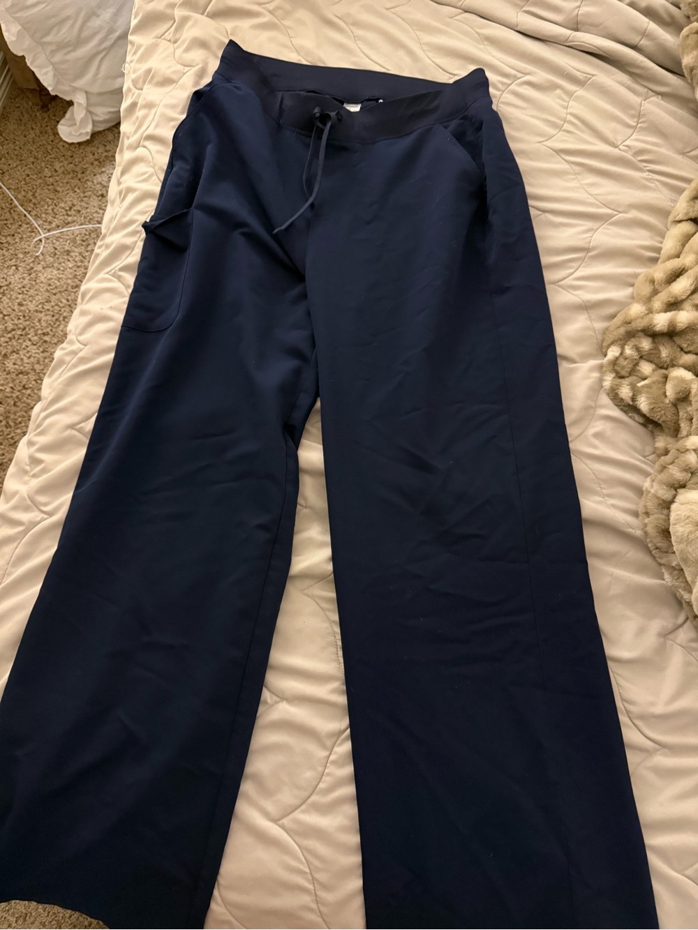 Mandala navy scrub pants